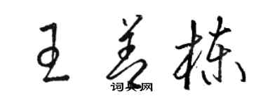 駱恆光王善棟草書個性簽名怎么寫