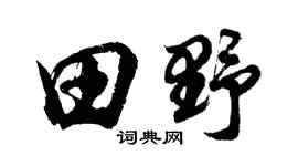 胡問遂田野行書個性簽名怎么寫