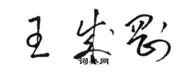 駱恆光王成剛草書個性簽名怎么寫