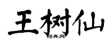 翁闓運王樹仙楷書個性簽名怎么寫