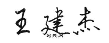 駱恆光王建傑行書個性簽名怎么寫