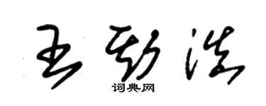 朱錫榮王斯滇草書個性簽名怎么寫