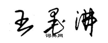 朱錫榮王墨沸草書個性簽名怎么寫