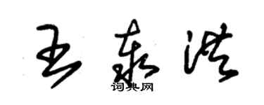 朱錫榮王泰洪草書個性簽名怎么寫