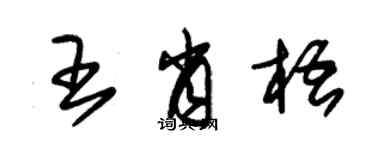 朱錫榮王肖梧草書個性簽名怎么寫