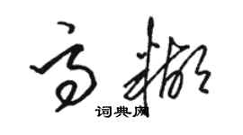駱恆光高糊草書個性簽名怎么寫