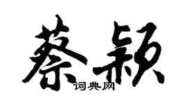 胡問遂蔡穎行書個性簽名怎么寫