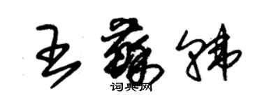 朱錫榮王蘇韓草書個性簽名怎么寫