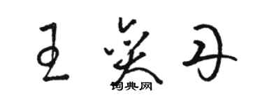 駱恆光王奕丹草書個性簽名怎么寫