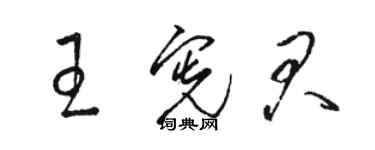 駱恆光王憲君草書個性簽名怎么寫