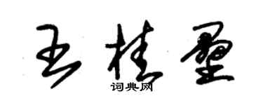 朱錫榮王桂壘草書個性簽名怎么寫