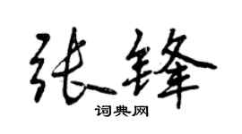 曾慶福張鋒行書個性簽名怎么寫