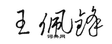 駱恆光王佩鋒草書個性簽名怎么寫