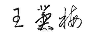 駱恆光王冀梅草書個性簽名怎么寫