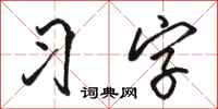 駱恆光習字行書怎么寫