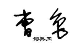 朱錫榮曹魯草書個性簽名怎么寫
