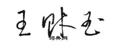 駱恆光王財玉草書個性簽名怎么寫