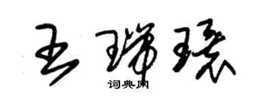 朱錫榮王瑞環草書個性簽名怎么寫