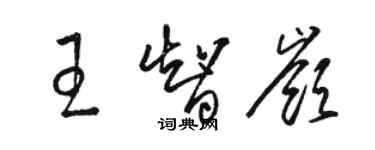 駱恆光王智嶺草書個性簽名怎么寫