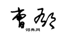 朱錫榮曹郁草書個性簽名怎么寫