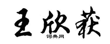 胡問遂王欣獲行書個性簽名怎么寫