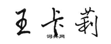 駱恆光王卡莉行書個性簽名怎么寫