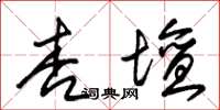 朱錫榮杏壇草書怎么寫