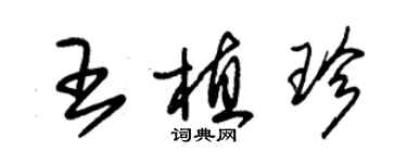 朱錫榮王植珍草書個性簽名怎么寫