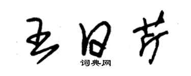 朱錫榮王日芹草書個性簽名怎么寫