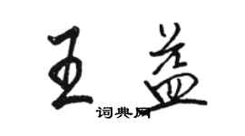 駱恆光王益行書個性簽名怎么寫