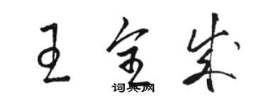 駱恆光王全成草書個性簽名怎么寫