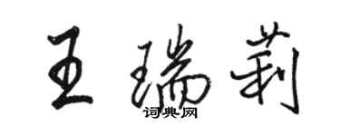 駱恆光王瑞莉行書個性簽名怎么寫