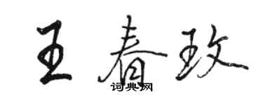 駱恆光王春玫行書個性簽名怎么寫