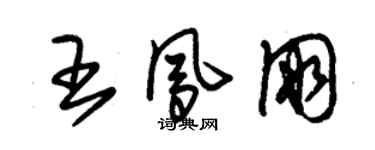 朱錫榮王鳳朋草書個性簽名怎么寫