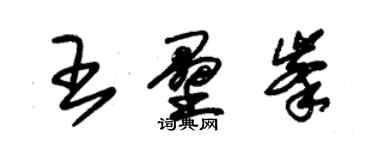 朱錫榮王壘峰草書個性簽名怎么寫