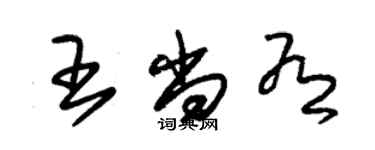 朱錫榮王尚有草書個性簽名怎么寫