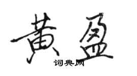 駱恆光黃盈行書個性簽名怎么寫