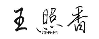 駱恆光王照香行書個性簽名怎么寫