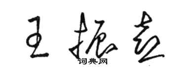 駱恆光王振喜草書個性簽名怎么寫