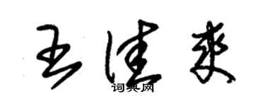 朱錫榮王佳爽草書個性簽名怎么寫