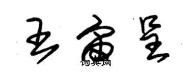 朱錫榮王宙呈草書個性簽名怎么寫