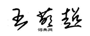 朱錫榮王萌超草書個性簽名怎么寫