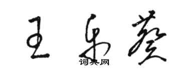 駱恆光王樂葵草書個性簽名怎么寫