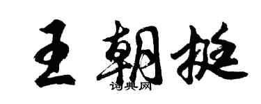 胡問遂王朝挺行書個性簽名怎么寫