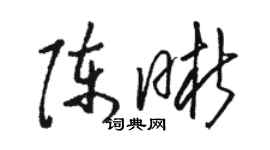 駱恆光陳晰草書個性簽名怎么寫