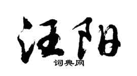 胡問遂汪陽行書個性簽名怎么寫