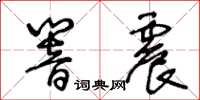 王冬齡響震草書怎么寫