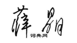 駱恆光薛晶草書個性簽名怎么寫