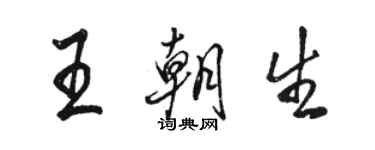 駱恆光王朝生行書個性簽名怎么寫