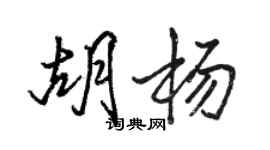 駱恆光胡楊行書個性簽名怎么寫